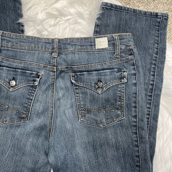 Blue Epic Jeans Women's Blue Denim Mid Rise Size 12 - Picture 11 of 12